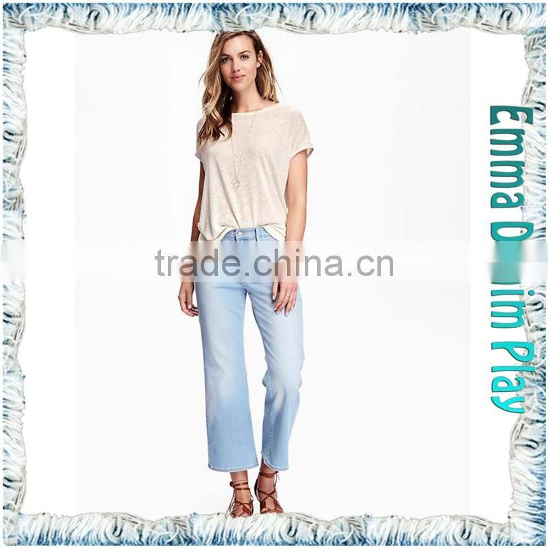 Casual Wear Ladies Sexy Thin Fabric Boat Neck T-Shirts for Hot Summer