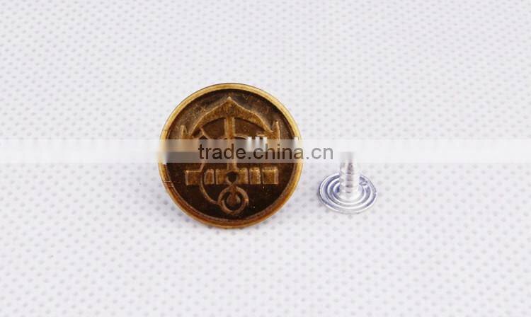 Fashionable Accessories Anti Copper Blazer Metal Buttons For Jeans