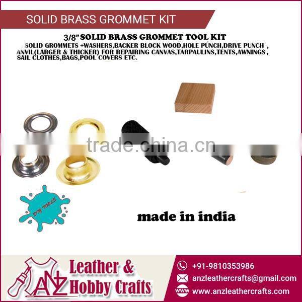 Round Shape Brass Grommets Kit with Standard Accessories