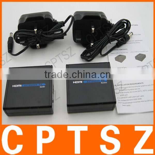 1080P Network HDMI Extender Receiver + Transmitter(Sender) Extender Over Ethernet LAN RJ45 CAT5E CAT6 For HD DVD PS3 Projector