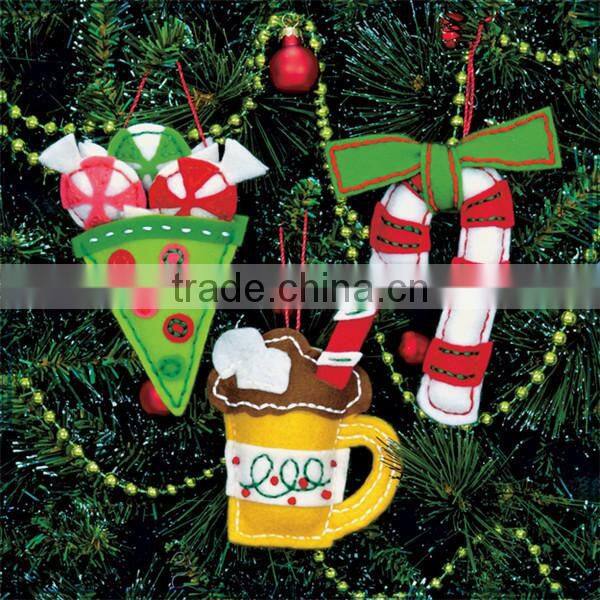 Christmas tree applique,christmas tree prices ,Felt Christmas Ornaments Christmas stocking Santa Claus