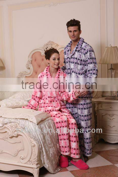 Custom heated pajamas couple pajamas