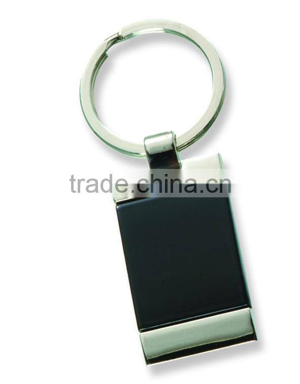 Promotional Gifts Custom Metal Key Chain With Brand Logo and Leather Key