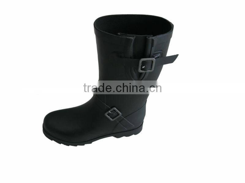 Black Neoprene 2012 trendy rubber boots