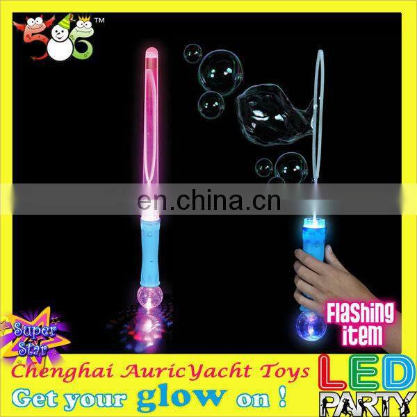 plastic soap bubble blower with light