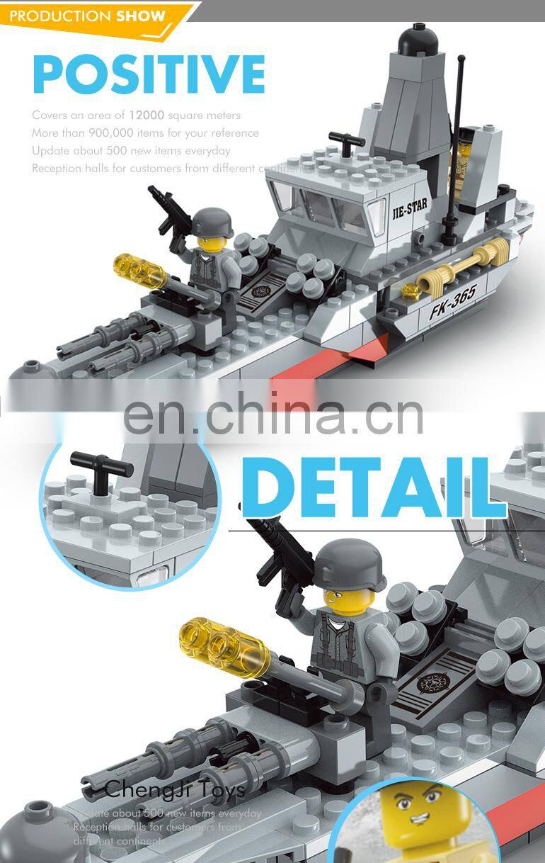 214PCS diy military toys plastic outdoor building blocks