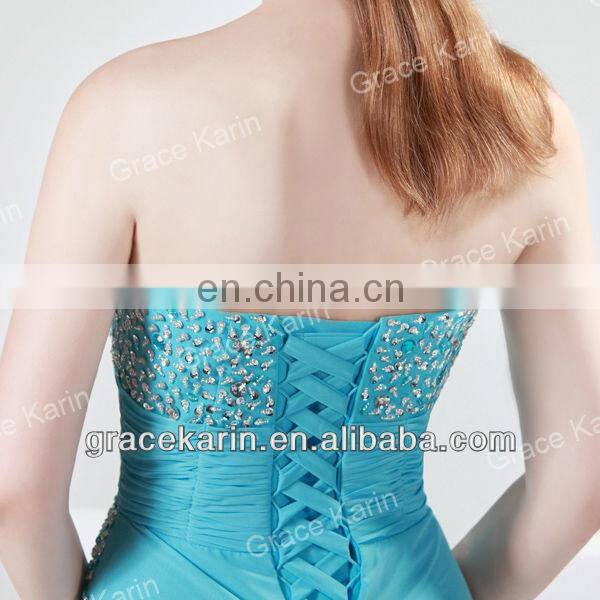 Grace Karin Elegant Off Shoulder Long Chiffon Evening Dress 2015 CL4417