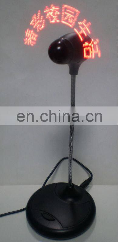 2014 advertising product stand led message fan led message usb fan usb led programmable fan