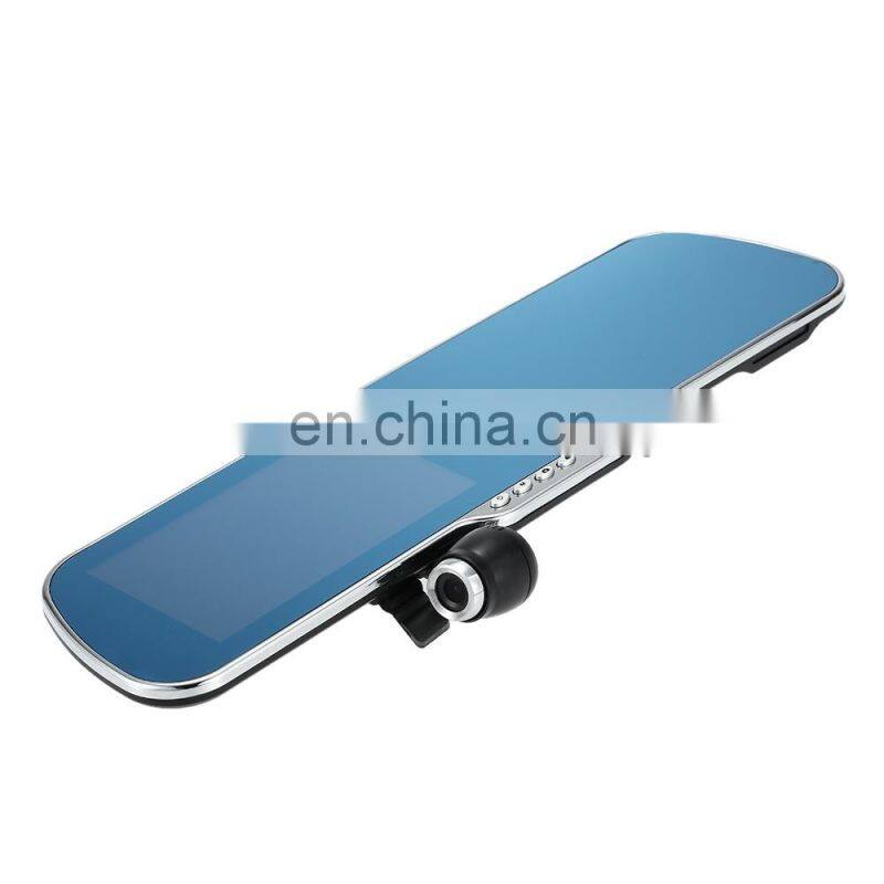 1080P Car Camera Recorder 5" Android GPS Navigation Rear view Mirror DVR Dual Camera Bluetooth WIFI Night Vision