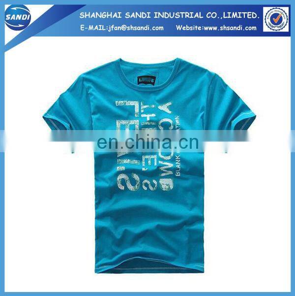 Promotional custom logo print sports t-shirt