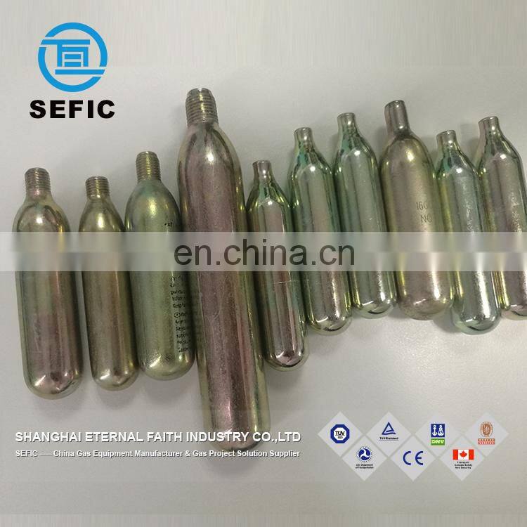 Hot Sale Factory Supply Various Customized 12g 16g N2O CO2 cartridge