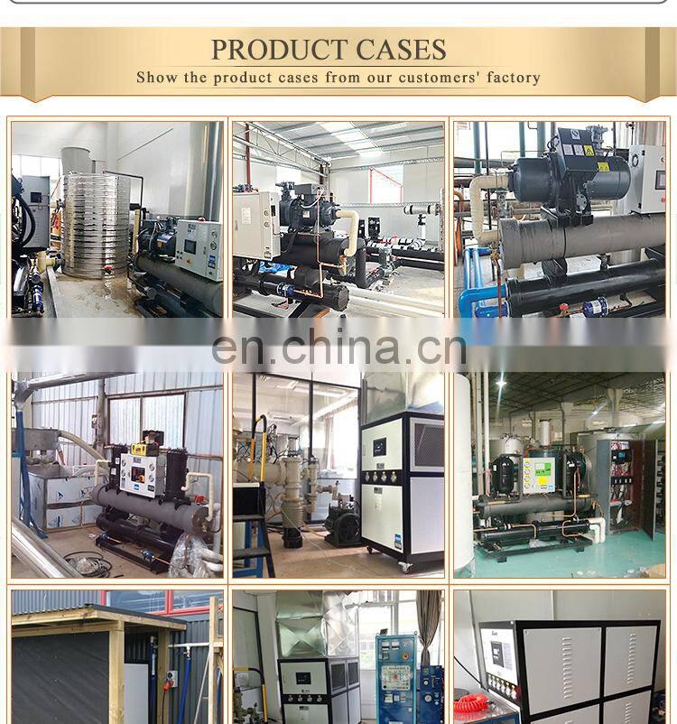 Semi-Hermetic screw air to water chiller machine