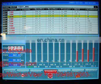 computer controlled diesel injector and pump test bench DTS815