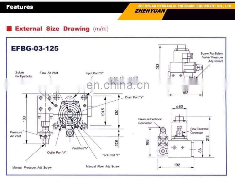 Trade assurance YUKEN hydraulic pump EFBG-03-60-C-20T145,EFBG-03-125-C-20T145,EFBG-03-160-C-20T145