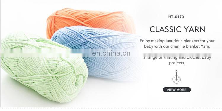 Hot sell thick yarn super soft organic milk cotton hand knit yarn