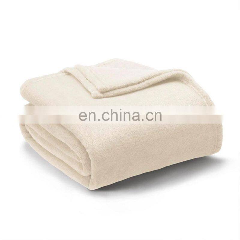 Factory wholesale super soft polyester warm coral fleece blanket