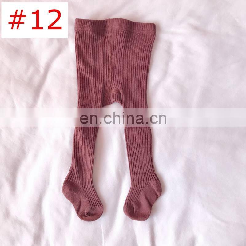 12colors Bonypony Kids Little Girls Boys Dress Bottom Top Pants Toddler Baby Basic Ribbed Leggings Baby Pantyhose Tights