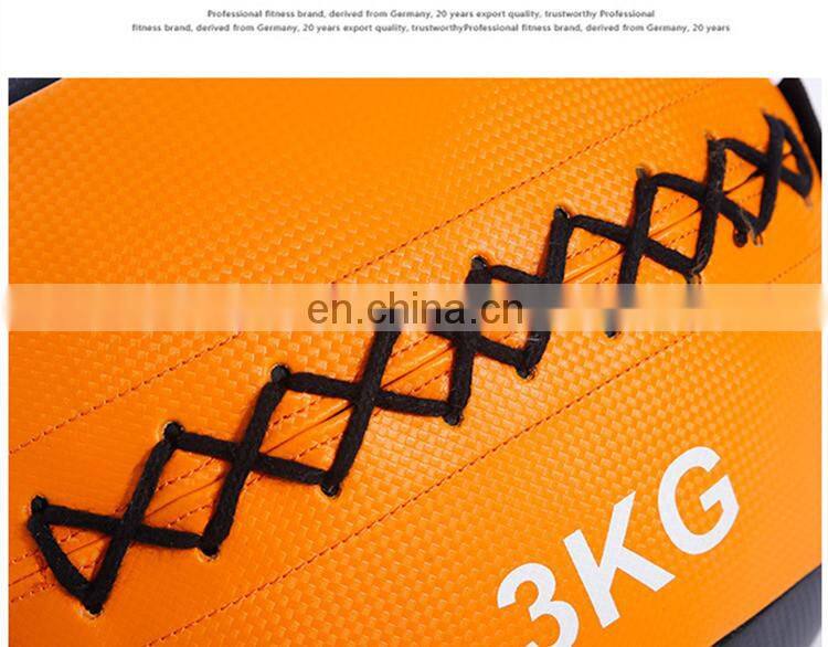 Factory direct gym PU leather soft medicine ball