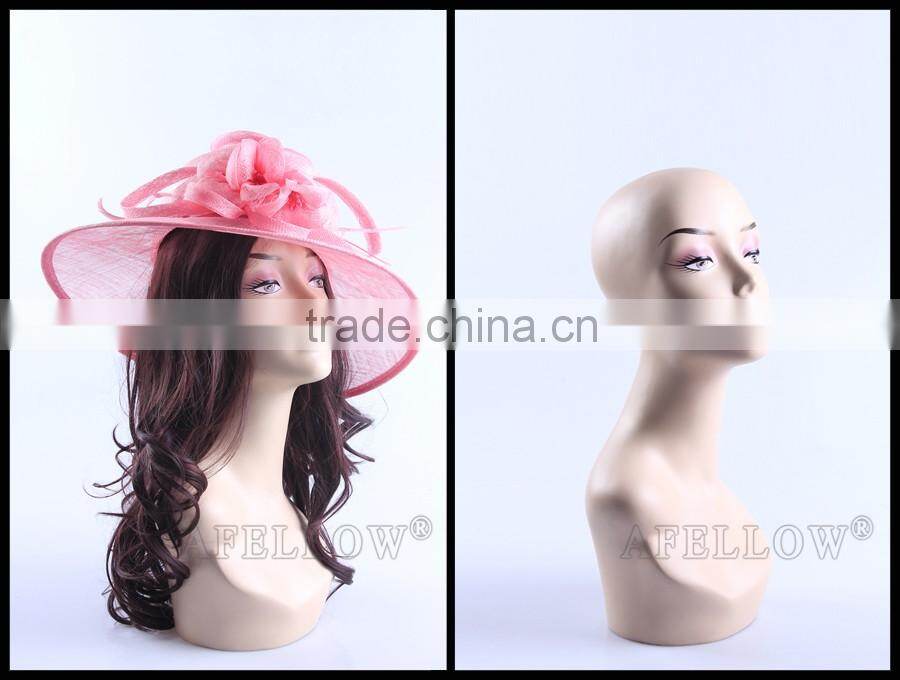 Realistic Head Plastic Female Head Mannequin Dispaly Jewelry/ hat /scarf/wig mannequin head H1012