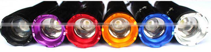 Highlight battery opertated zoom torch flashlight