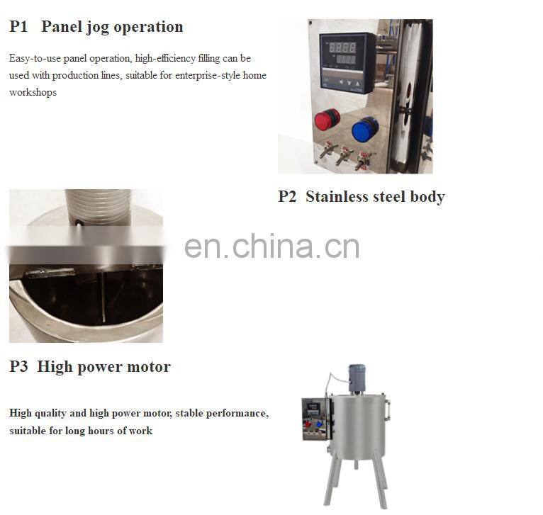 30L Heating Mixing Paste Cream Filling Machines For Lipstick Balm Liquid Filling
