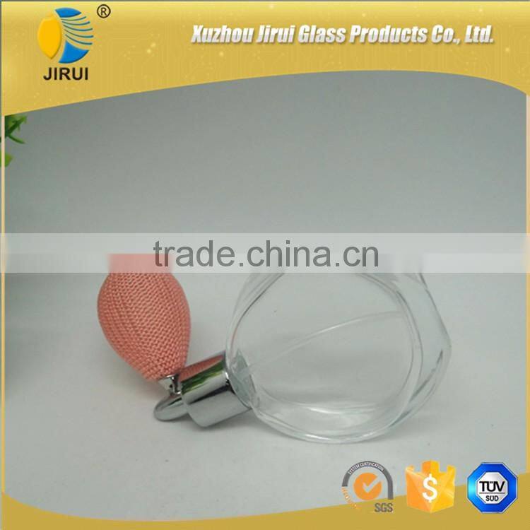 50ml round clear glass perfume bottles with ball pump