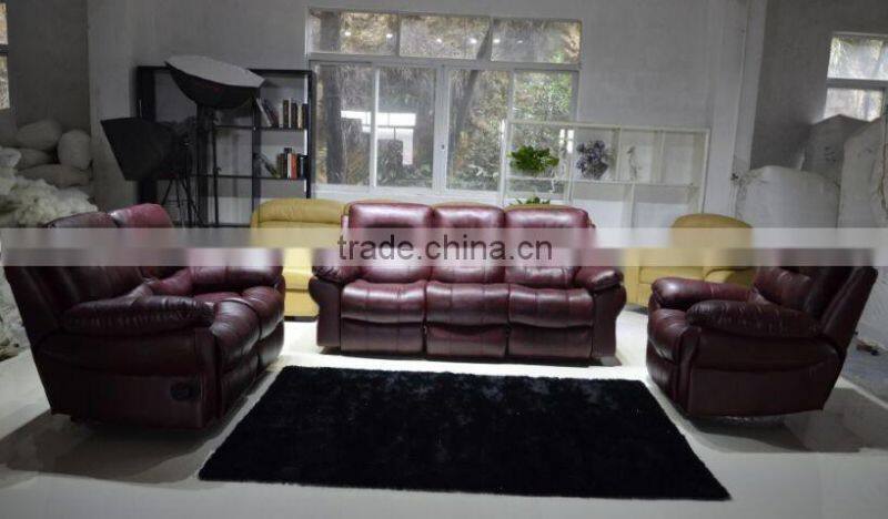 High Quality Modern Leather Air Electric Power Sectional Recliner Sofa Set New Designs 2016