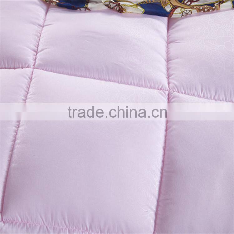 Hotel cheapest polycotton microfiber quilt set white , pink , colorful home , hotel quilt cover set comforter set