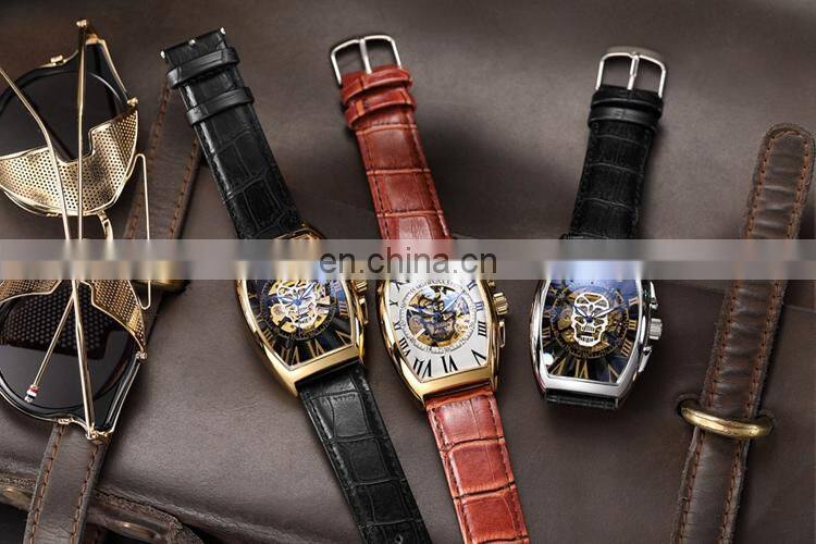MG.ORKINA MG091 Fashion Watches For Mans Analog Automatic Mechanical 2019 Latest Leather Strap Men Watch Clock