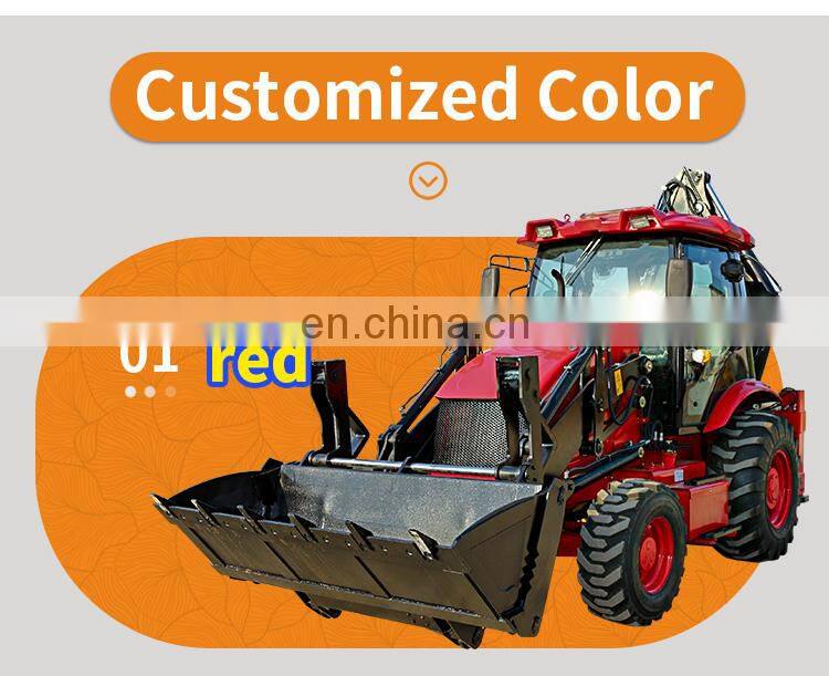 Good Performance Multifunction all terrain 388 4x4 backhoe excavator loader, powerful loader backhoe
