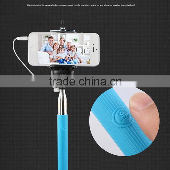 2015 selfie stick extendable monopod cable take pole selfie stick