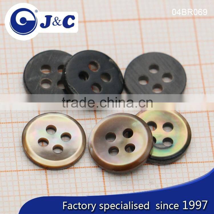 J&C Brown MOP shell buttons,pearl shell buttons for fashion shirt.BR065, BR069