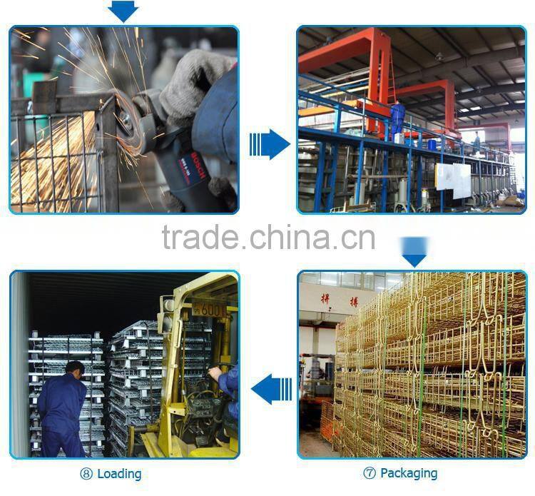 Industrial galvanized mesh cage for wine storage