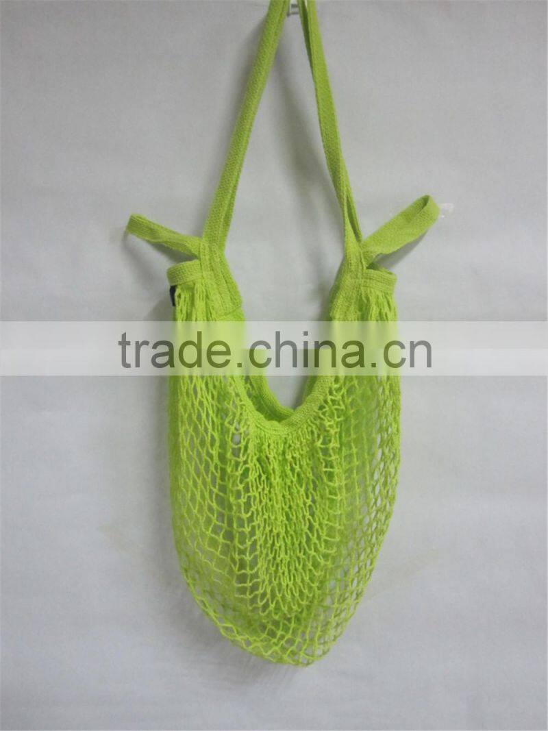 2016 custom long handle tote reusable tropical string bag