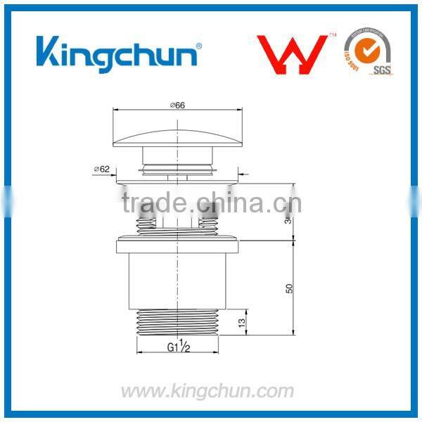 Watermark American Standard Pop Up Click Clack with Overflow Basin Sink Waste Accessories (K712)