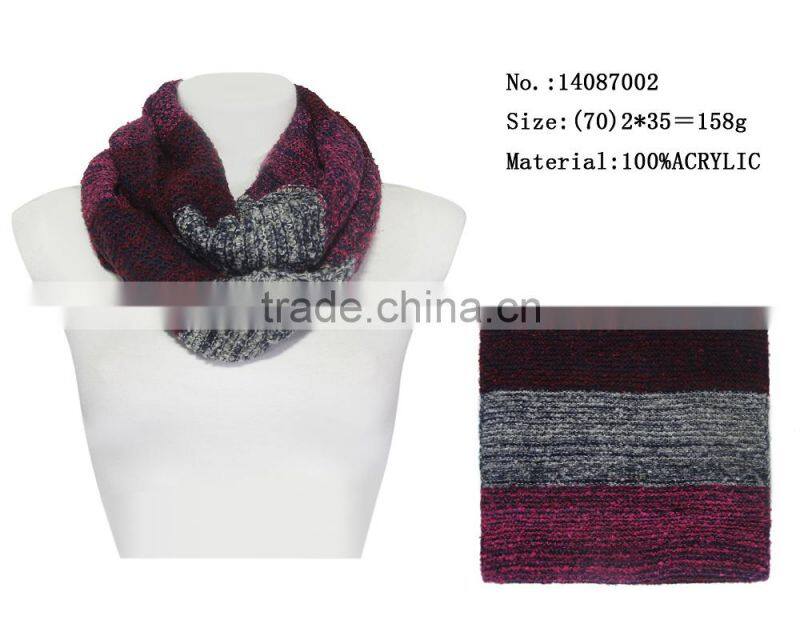 winter cooling scarf fashion acrylic knited round scarfs mens infinity loops