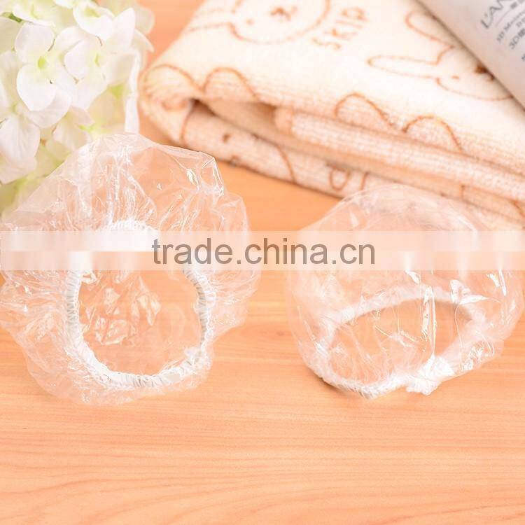 Disposabel plastic ear cover for hair salon made by hand