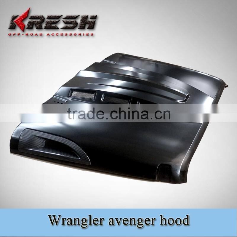 Multifarious hood for wrangler jk, 10th annversary hood, wrangler avenger hood, trasformers hood