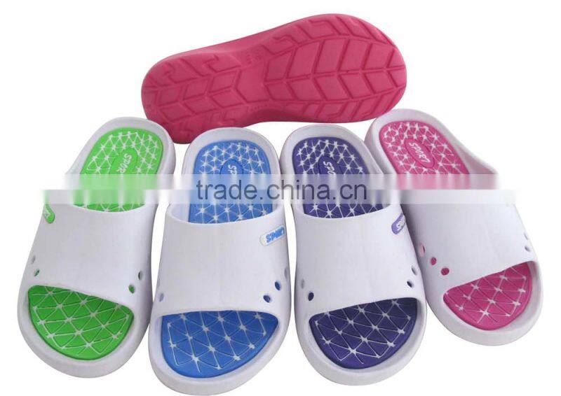 2015 new designed printed eva slipper for girls