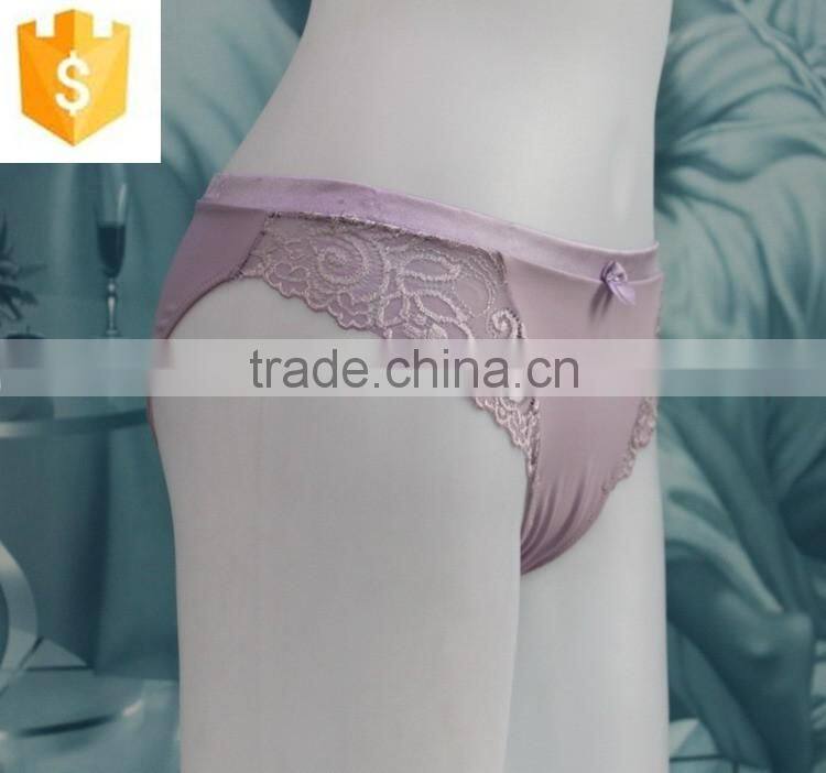 high quanlity sexy lady nylon briefs underwear very hot satin lace girls thong panty
