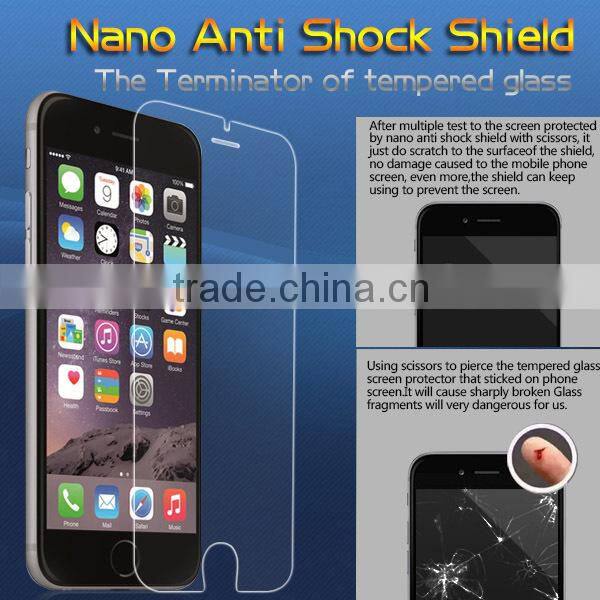 Shatter proof Nano screen protective film for iphone 6 plus anti-shock guard