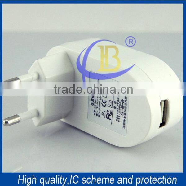 High Quality Wholesale 2A USB Wall Charger for Mobile Phone/US EU Wall Plug