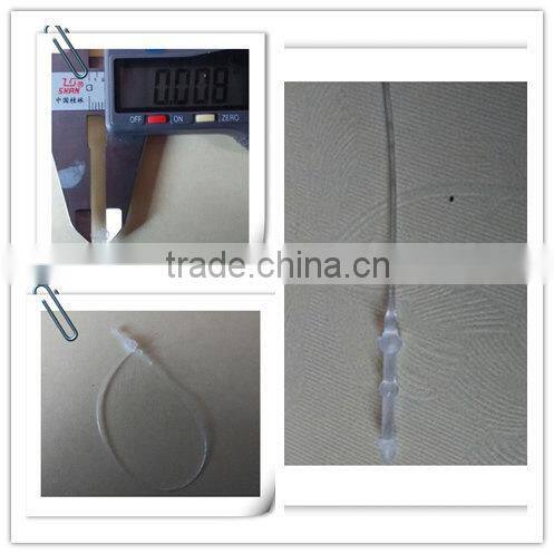 PP white plastic loop lock tag pins for garment packaging accessories