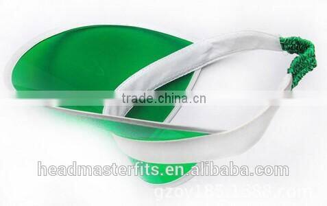 Wholesale cheap sunshade uv protection plastic clear pvc sun visor cap
