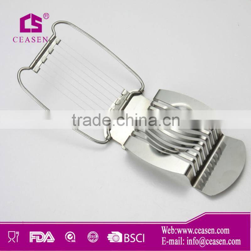 Silvery Stainless Steel Egg Slicer
