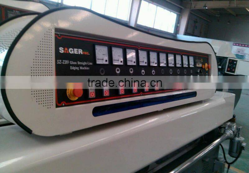 2015 hot sale 45 degree glass stright line edging machine