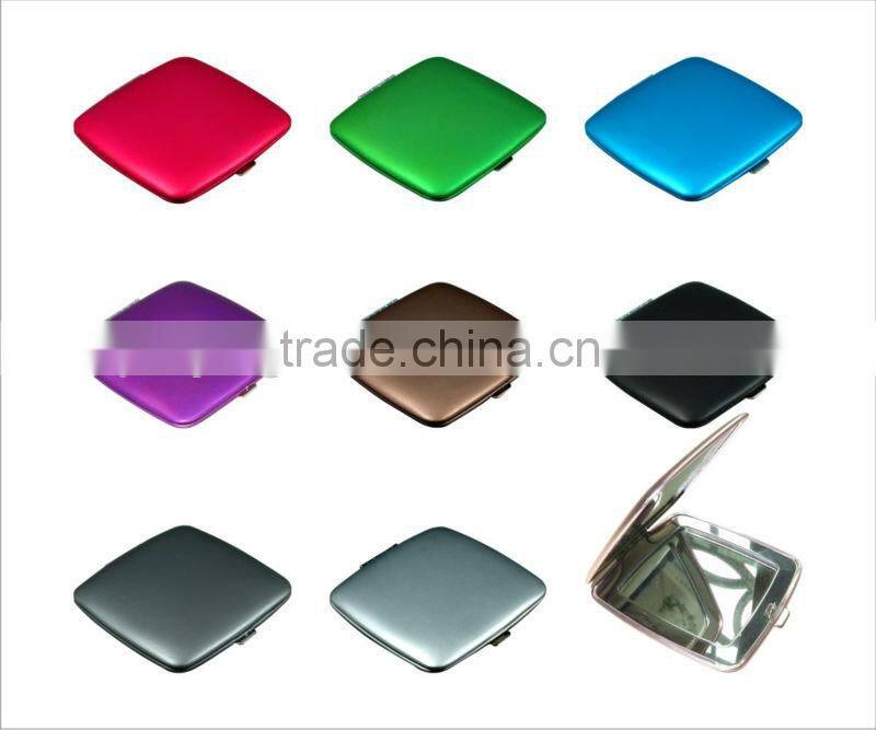 Aluminium mini makeup compact mirror
