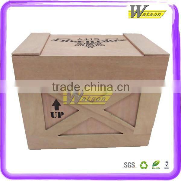 Strong structure cardboard imitative wood holiday gift packing box