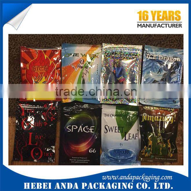 food packaging opp laminated pouch snack packing plastic bag custom printing opp laminated bag