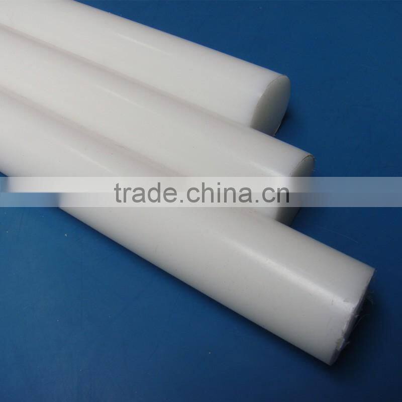 Plastic products customized length thin diameter D65 round uhmwpe hdpe plastic rod bar